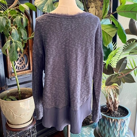 Anthropologie Deletta Nubby Circle Sweater Grey - Picture 14 of 15